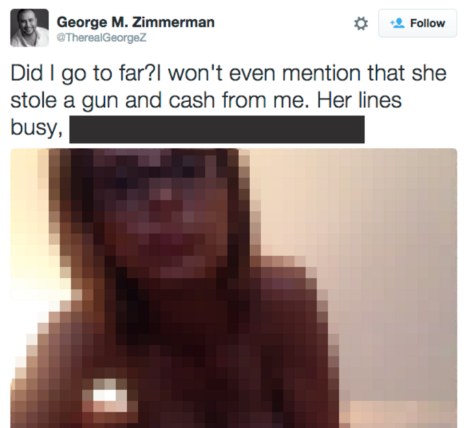 Zimmerman girlfriend nude